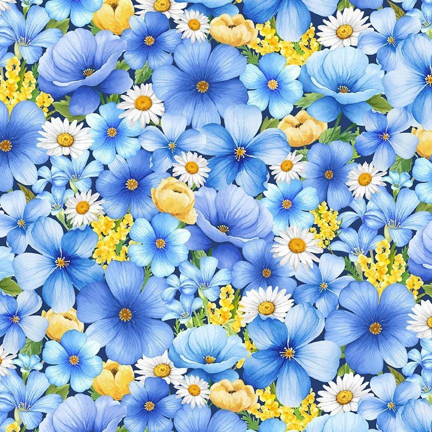 Bee & Bee Kind - Medium Packed Floral FLEUR-CD3258BLU
