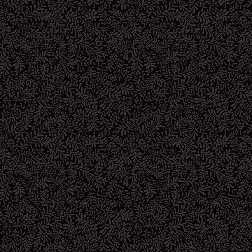 Blackout - Sapphire Tiny Florals Black HUE-C1010BLACK