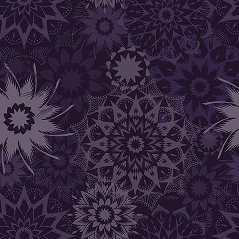 Colorstock Cotton Fabric - Silhouette Medium Stars Amethyst (Timeless Treasures) JN-CD3839-AMETHYST