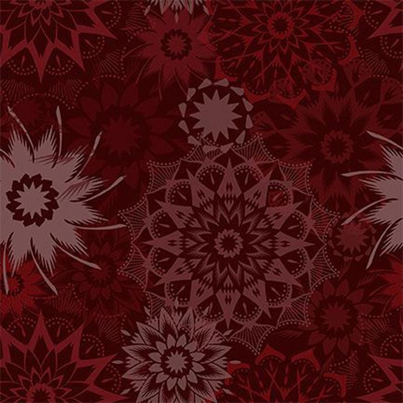 Colorstock Cotton Fabric - Silhouette Medium Stars Barolo (Timeless Treasures) JN-CD3839-BAROLO