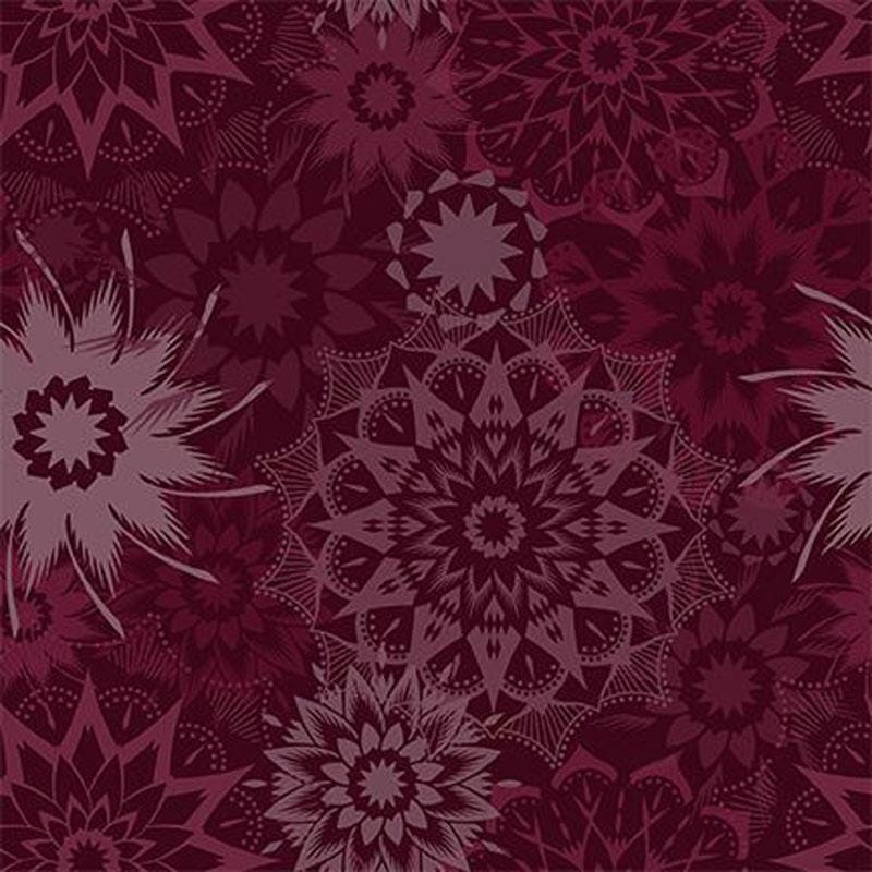 Colorstock Cotton Fabric - Silhouette Medium Stars Cabernet (Timeless Treasures) JN-CD3839-CABERNET