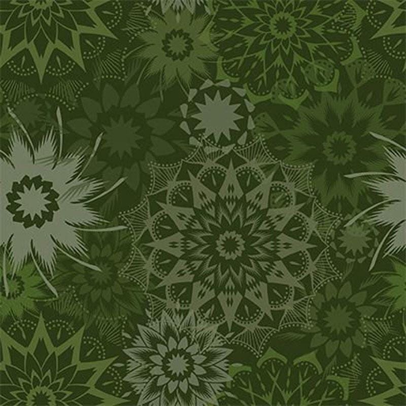 Colorstock Cotton Fabric - Silhouette Medium Stars Forest (Timeless Treasures) JN-CD3839-FOREST