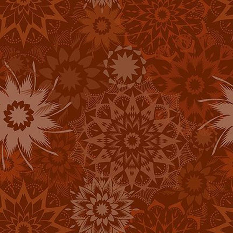 Colorstock Cotton Fabric - Silhouette Medium Stars Masala (Timeless Treasures) JN-CD3839-MASALA