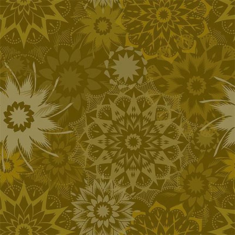 Colorstock Cotton Fabric - Silhouette Medium Stars Moss (Timeless Treasures) JN-CD3839-MOSS