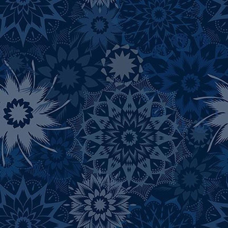 Colorstock Cotton Fabric - Silhouette Medium Stars Twilight (Timeless Treasures) JN-CD3839-TWILIGHT