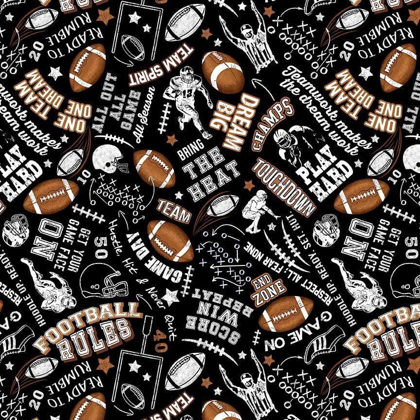 Football Season - Football Rules Black CD3717-BLACK