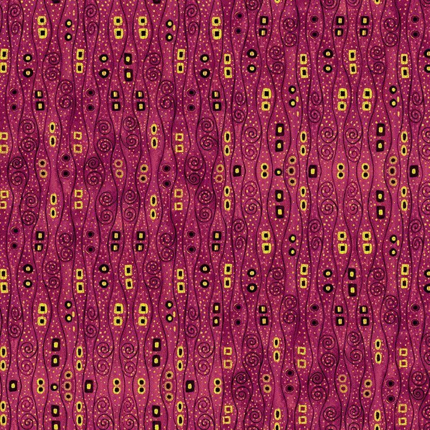 Gilded Plume - Abstract Bejeweled Stripes Burgundy CM1886-BURGUNDY
