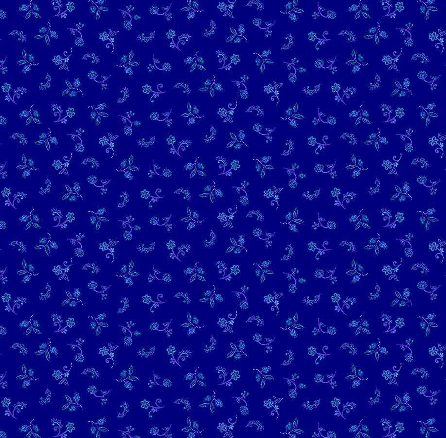 Indigo Garden - Tiny Floral Navy CD3416-ROYAL