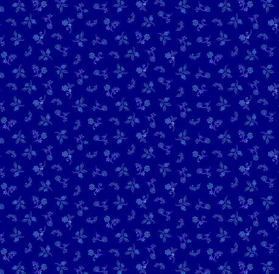 Indigo Garden - Tiny Floral Navy CD3416-ROYAL