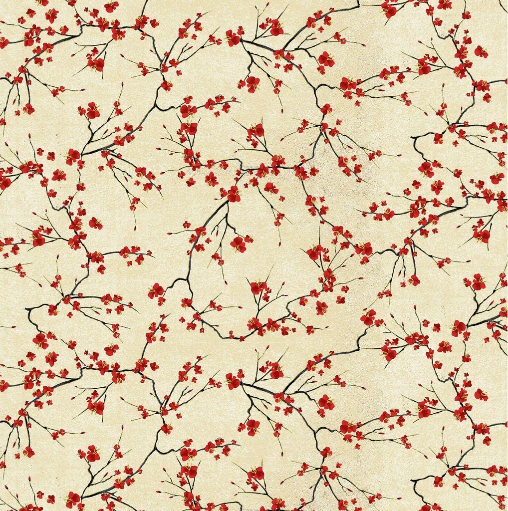 Lotus Garden - Cherry Blossom Branches CM3667-CREAM