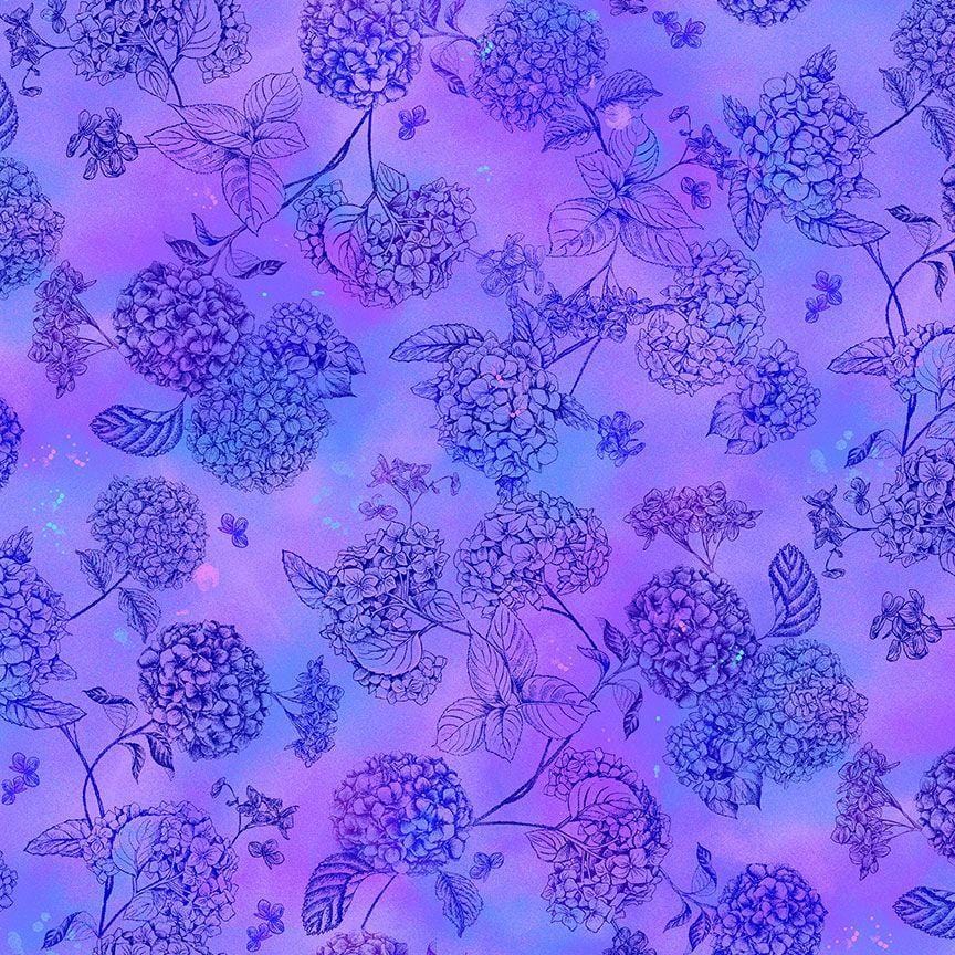 Midnight Bloom - Hydgrangea Toile CD3386-DREAM