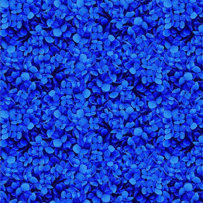 Midnight Bloom - Packed Hydrangea Petals Navy CD3387-NAVY
