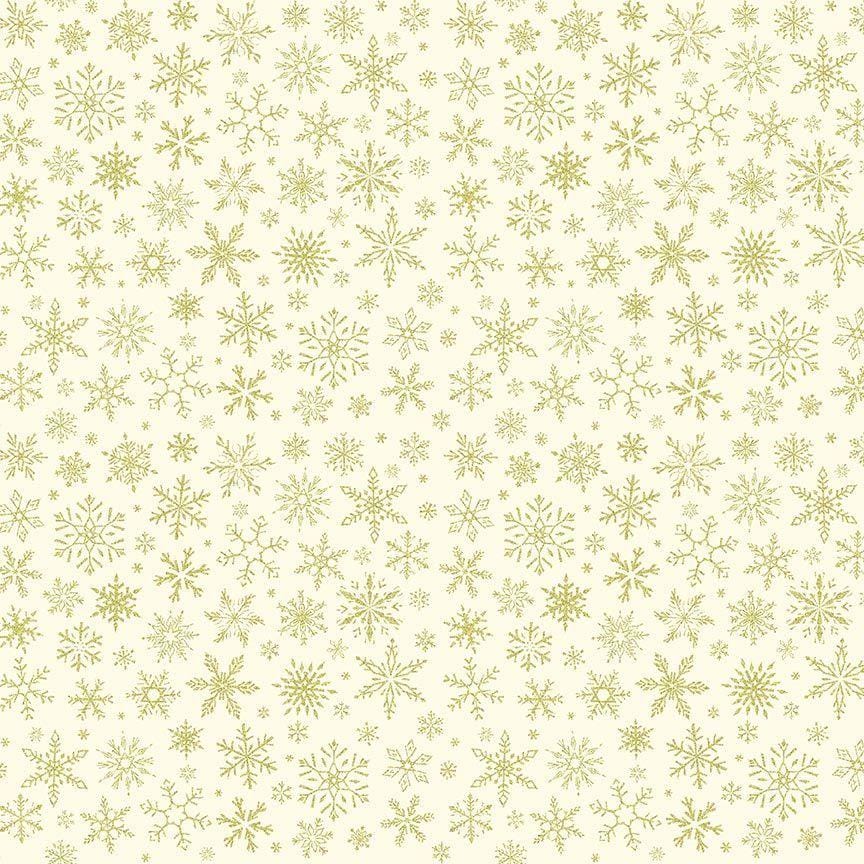 O Holy Night - Holy Night Snowflakes Cream - 4yd Cut 150035