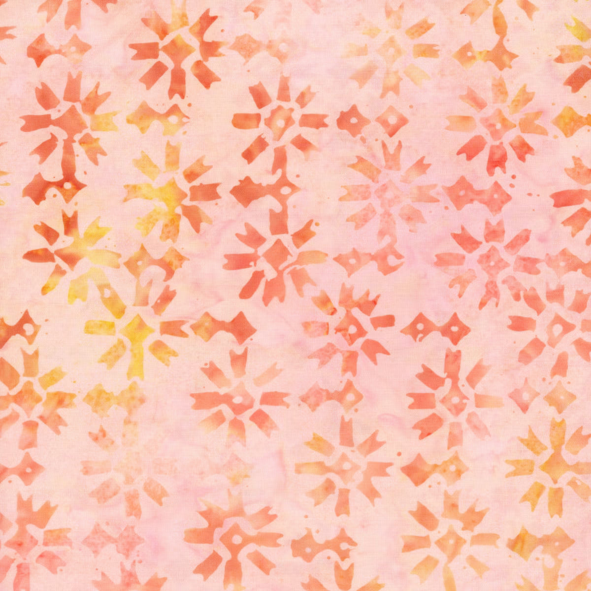 Patchwork Star Apricot - Tonga Blossom B3317-APRICOT