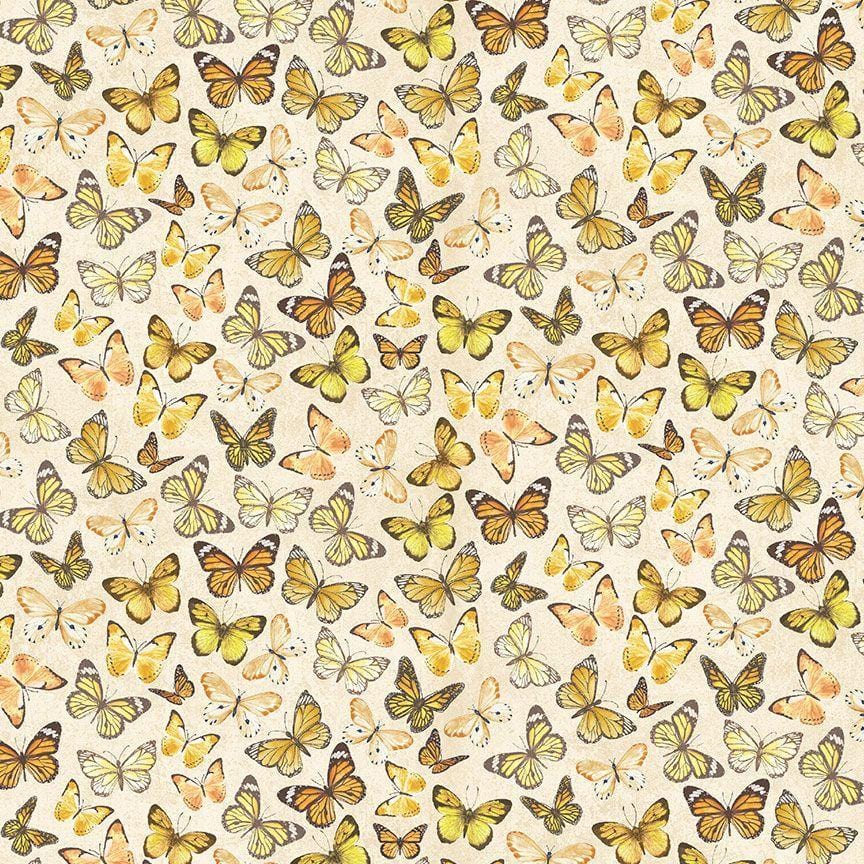 Sunflower Farm - Tossed Butterflies Cream CD3367-CREAM