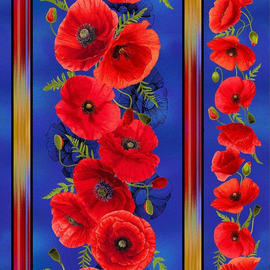 Sunset Poppies - 11" Stripe Royal POPPY-CD2522