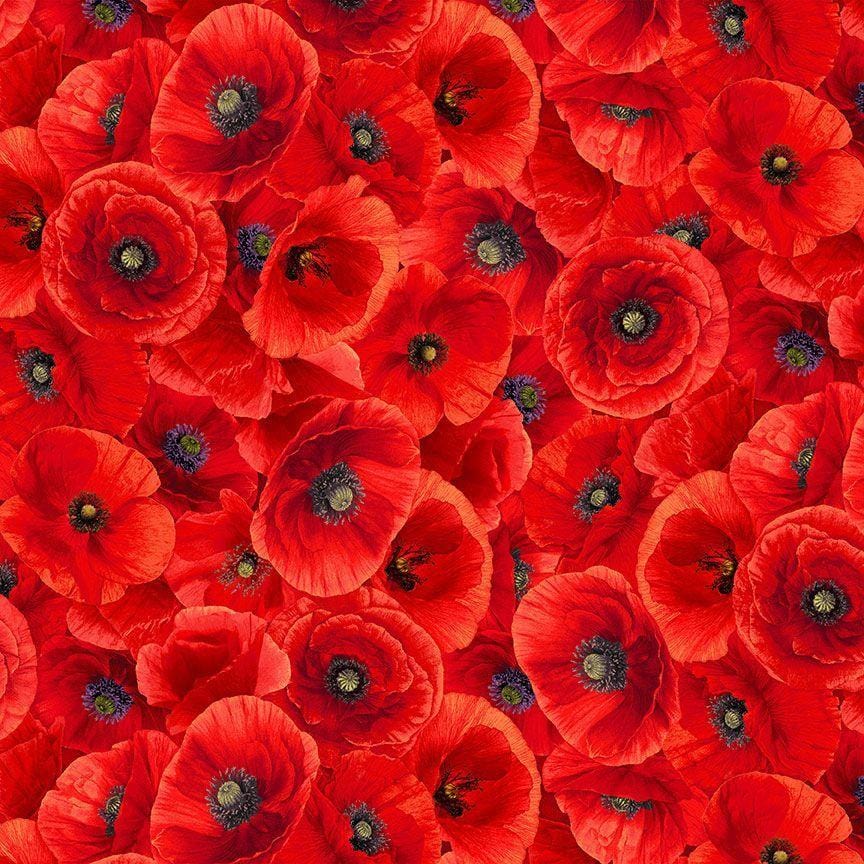 Sunset Poppies - Packed Red Poppies POPPY-CD2524