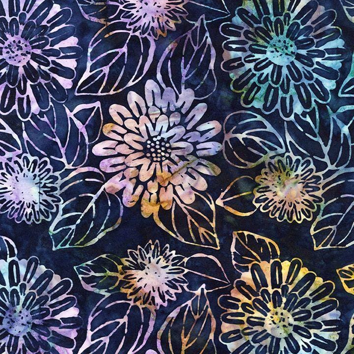 Tonga Arabella - 10yd Flat Fold Large Dahlias Arabella PAK10T1649ARBLLA