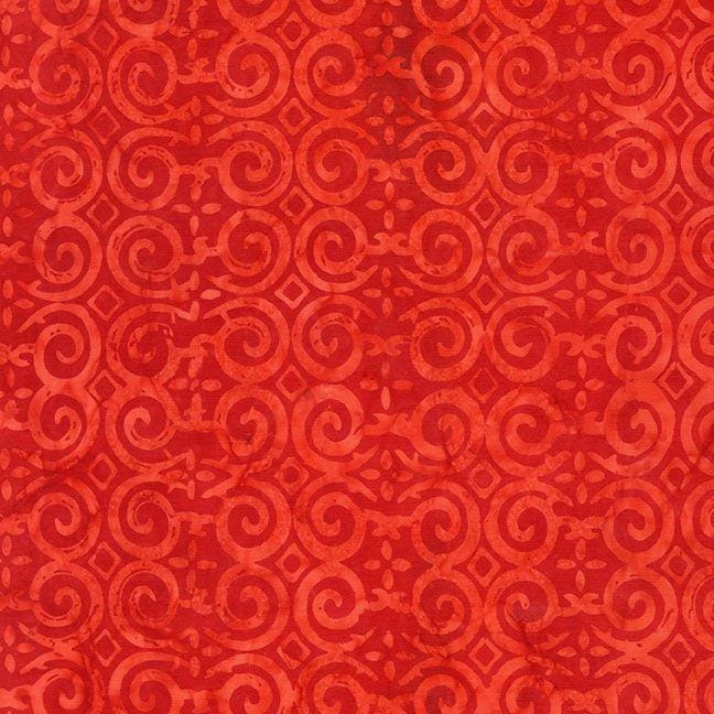 Tonga Cedar & Sleigh - Wallpaper Red B3218-FIRE