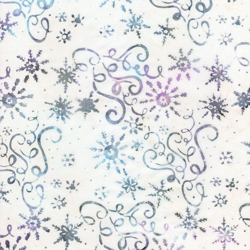 Tonga Frost - Snowflakes & Ribbons Snow B2797-SNOW