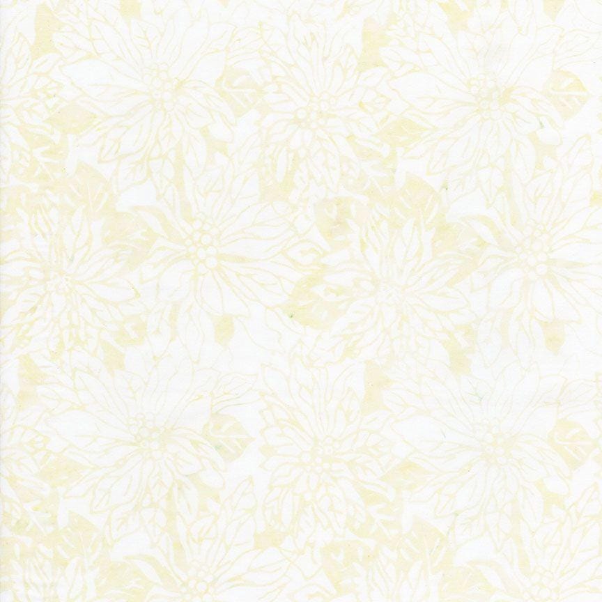 Tonga Holiday - Large Poinsettia Flowers Vanilla B1853-VANILLA