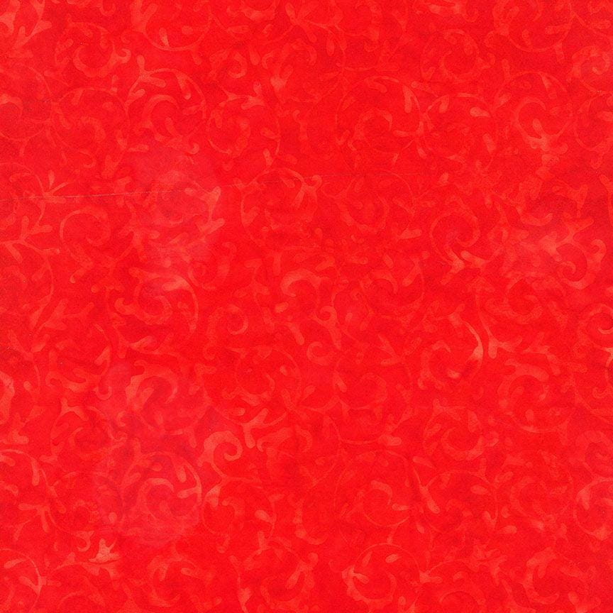 Tonga Holiday - Scroll Vines Red B1802-RED