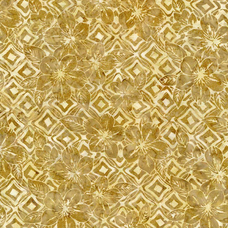 Tonga Honeycomb - Hibiscus Floral Amber B2400-AMBER