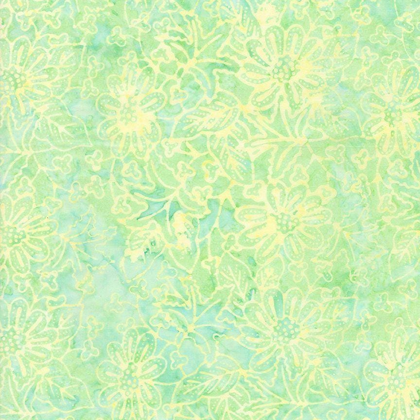 Tonga Splash - Florals and Dots Mint B2518-MINT