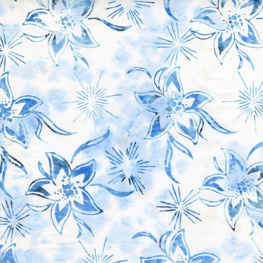 Tonga Traditions - Tropical Flowers & Star Bursts Ice B8786-ICE