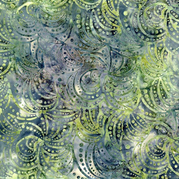 Tonga Windsong - Coral Swirls and Dots Leaf B1798-LEAF