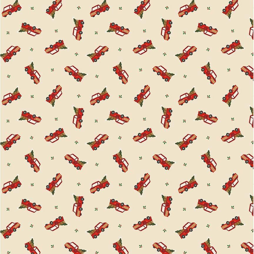 Tossed Red Holiday Truck - Cowboy Christmas BH-CD4083