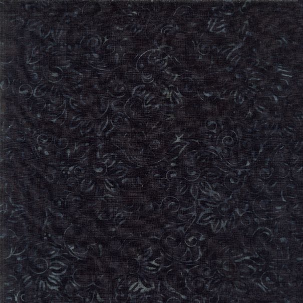 Vine Scroll - Tonga Raven B6653-BLACK