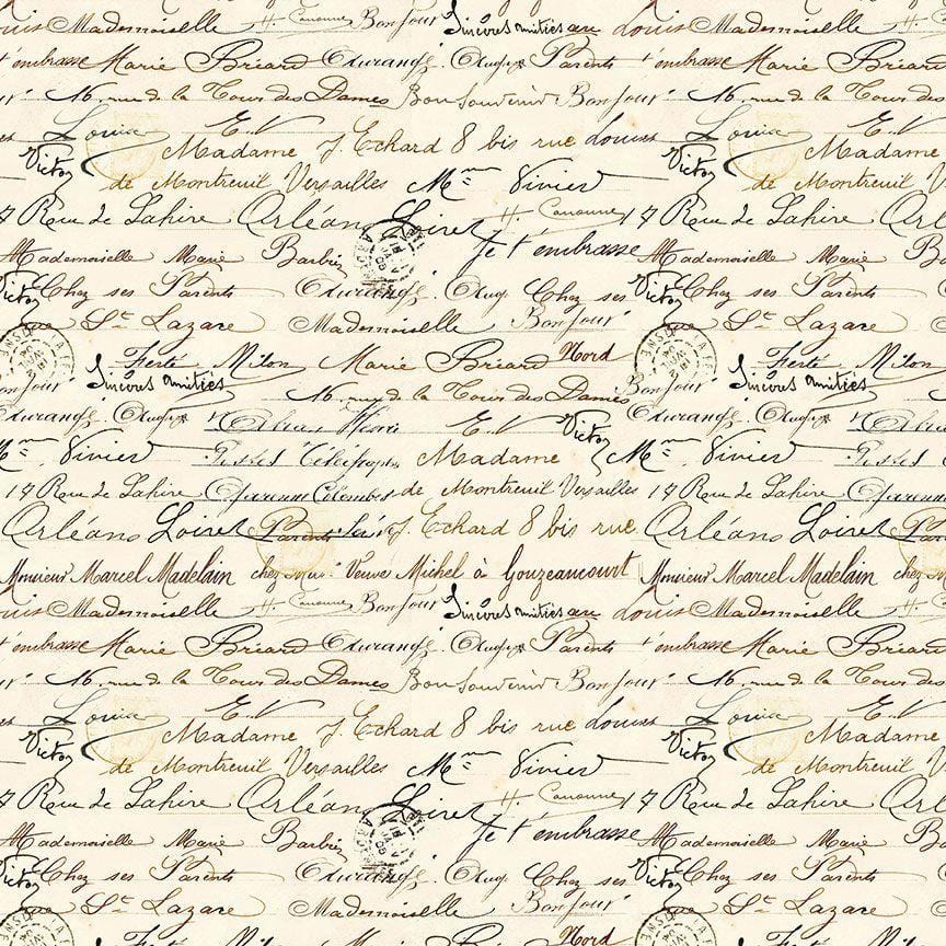 Vintage Rose - Handwriting Text Cream CD2210-CREAM