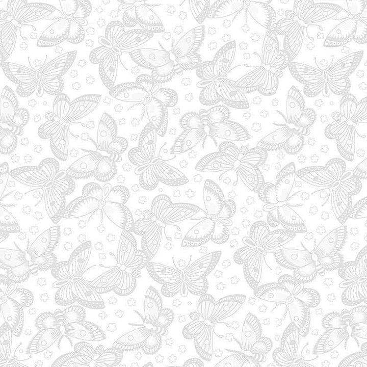 Whiteout - Butterflies White HUE-C6565