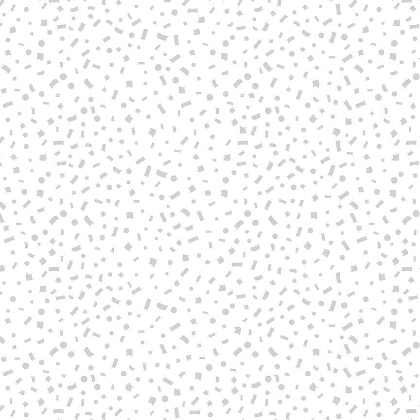 Whiteout - Confetti Dots White HUE-C2365