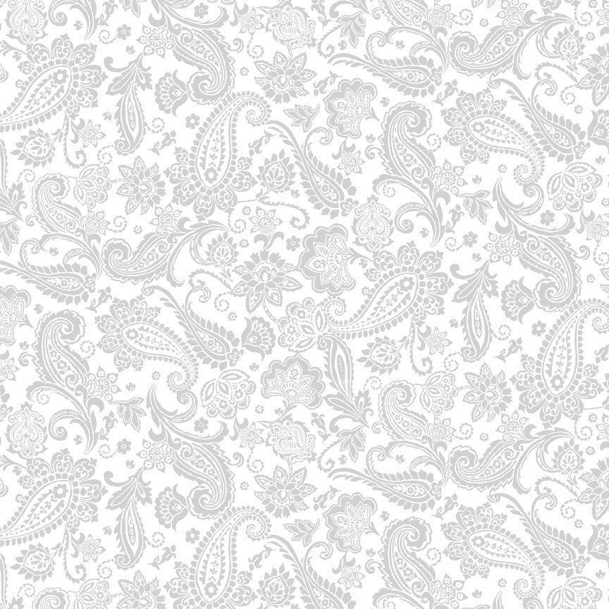 Whiteout - Paisley White HUE-C2358