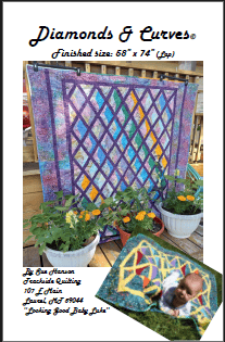 Diamonds and Curves Pattern - By Trackside Quilting DMDCURVE-PAT