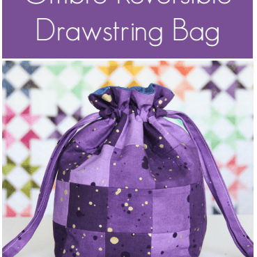 V and Co. - Ombre Reversible Drawstring Bag Pattern 727908838176