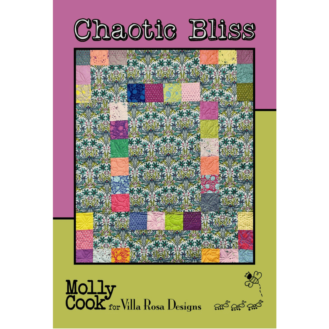 Villa Rosa Postcard - Chaotic Bliss Quilt Pattern 609670632049