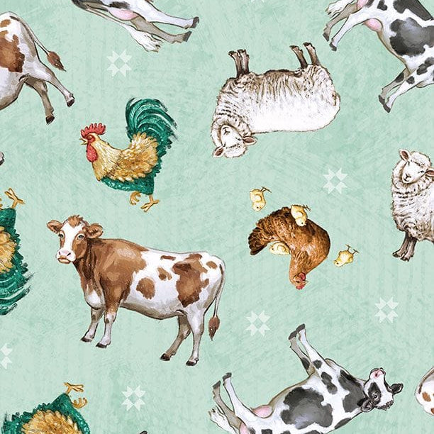 Animal Toss Teal - Family Farmstead 3008-96491-712