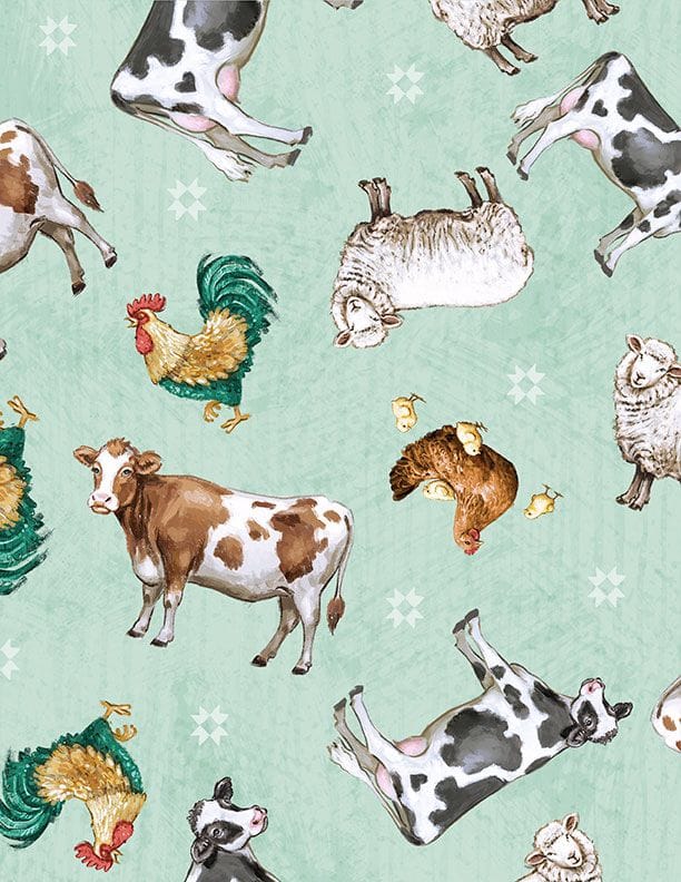 Animal Toss Teal - Family Farmstead 3008-96491-712