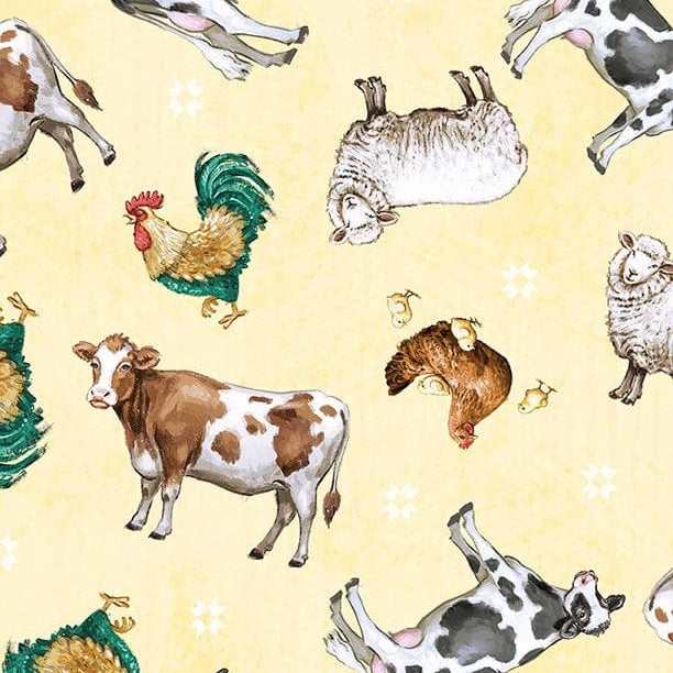 Animal Toss Yellow - Family Farmstead 3008-96491-512