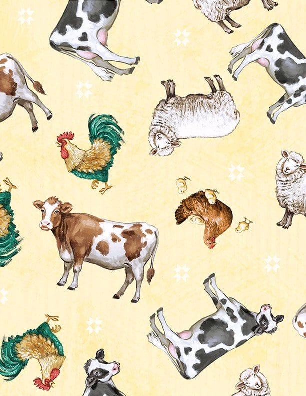 Animal Toss Yellow - Family Farmstead 3008-96491-512