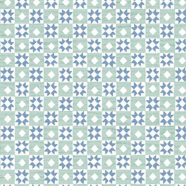 Checkerboard Teal - Family Farmstead 3008-96496-741