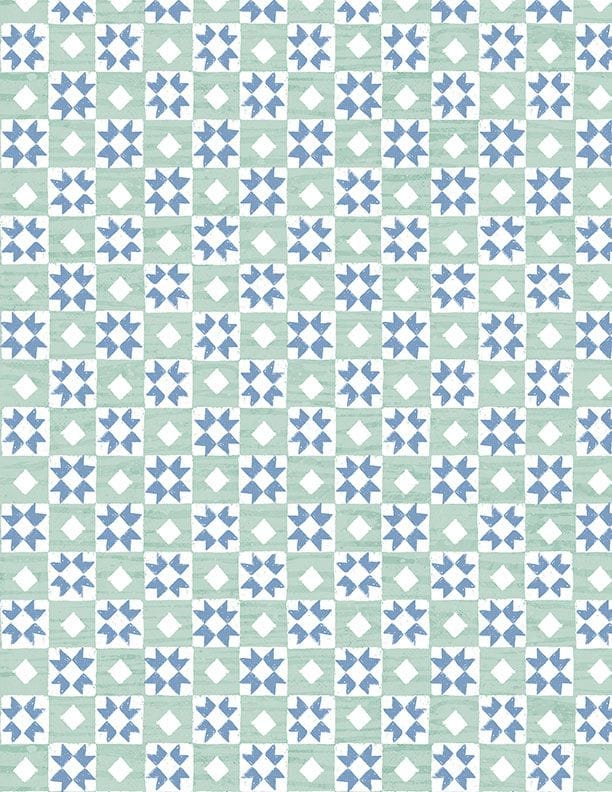 Checkerboard Teal - Family Farmstead 3008-96496-741