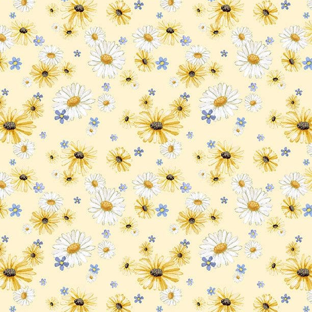 Daisies Allover Yellow - Family Farmstead 3008-96494-515