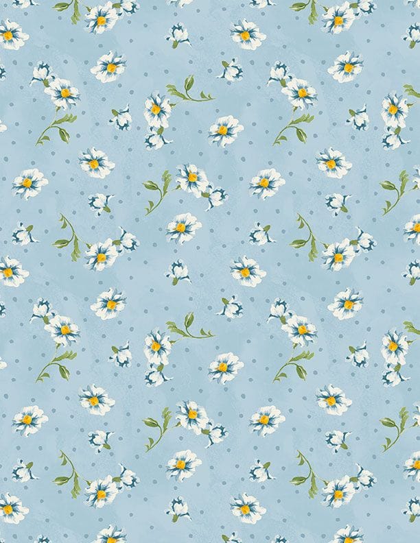 Medium Floral Blue- Blushing Meadow 1077-89305-415