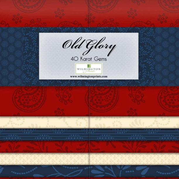 Old Glory - Red White Blue 2.5" Strips 842-46-842