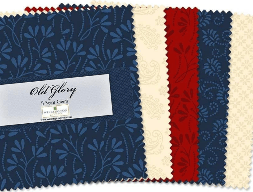 Old Glory - Red White Blue 5" Squares 507-46-507
