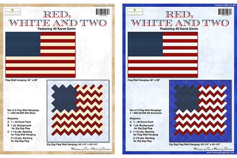 Red, White, and Two Quilt Kit 580-113-580